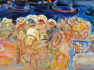 Pierre Bonnard (1867-1947) Abend am Uhlenhorster F&auml;hrhaus 1913 50x65,5cm 
