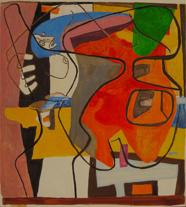 Le Corbusier (1887�1965) Wandgem&auml;lde in der Villa La Roche in Rom