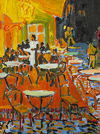 Vincent Van Gogh (1853-1890) Terrasse du caf&eacute; le soir, Place du Forum Arles